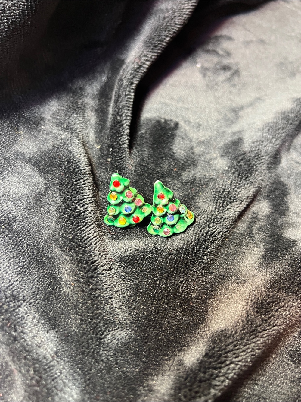 Christmas Tree  Earrings - Holiday Accessory